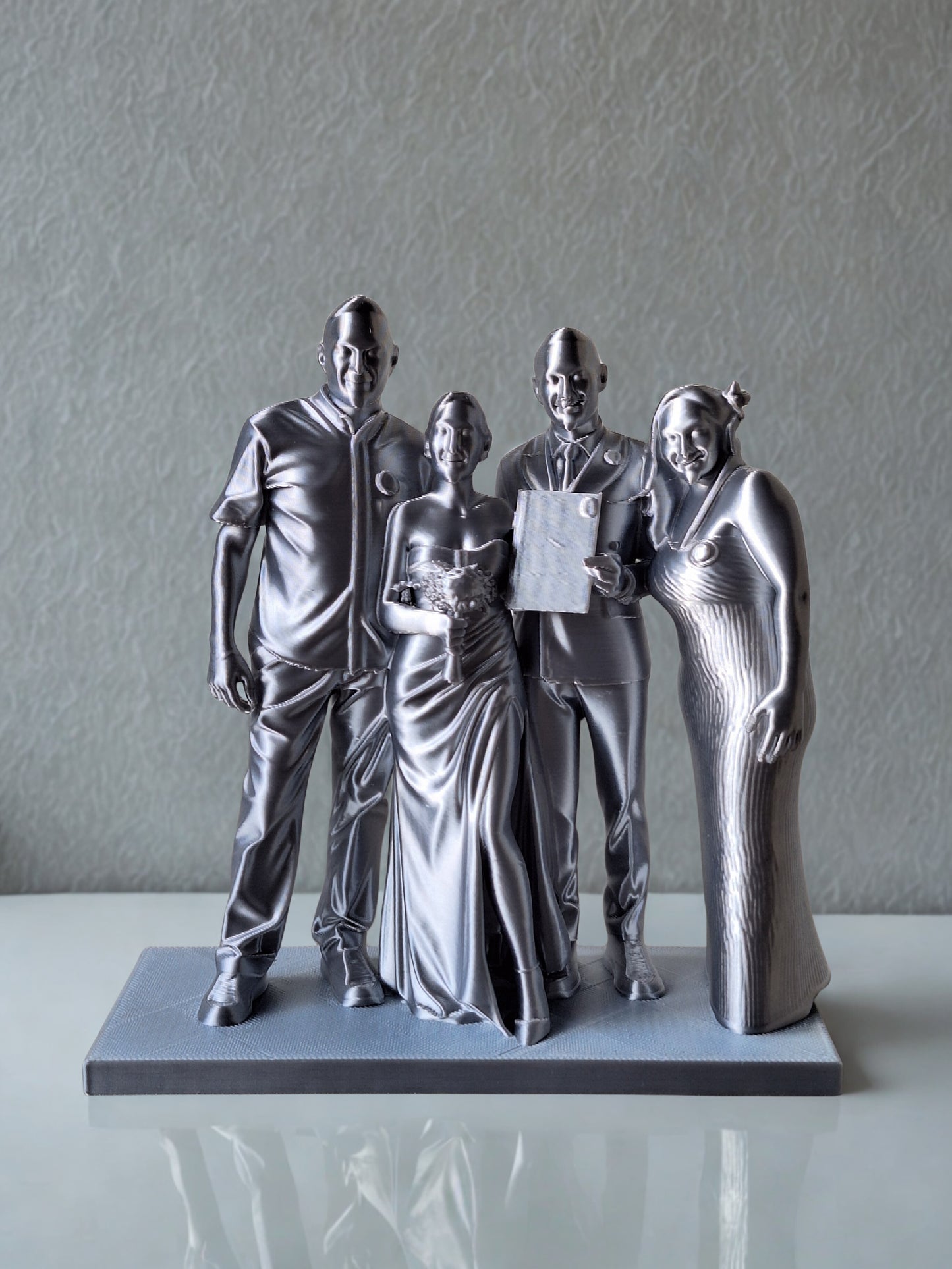 3D figuur van 4 personen