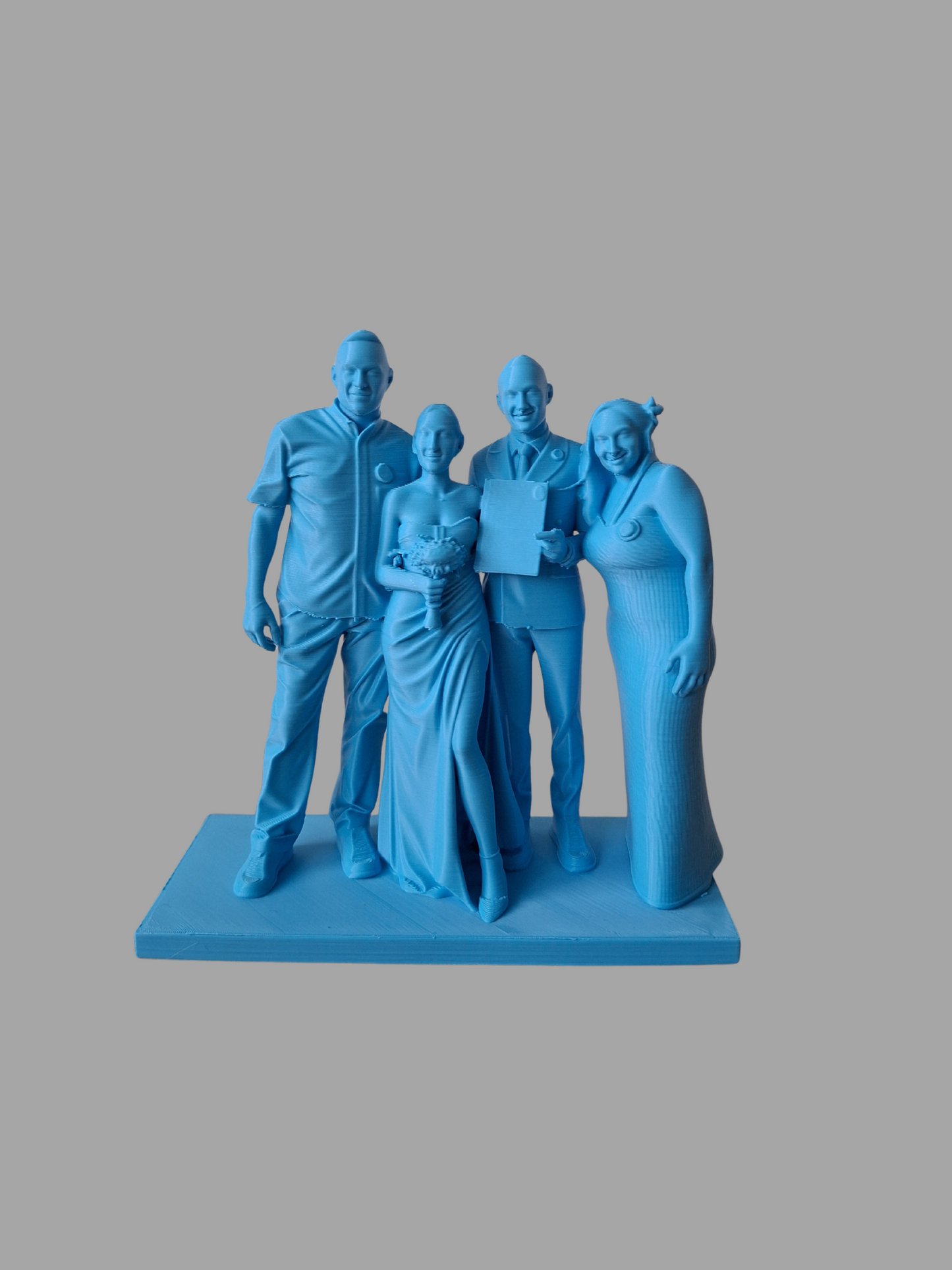 3D figuur van 4 personen